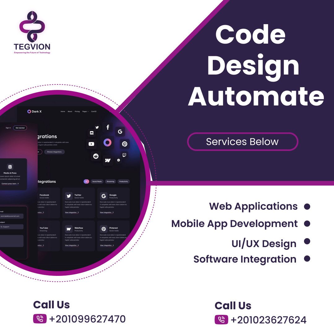 Tegvion - Software Development & UI/UX Design